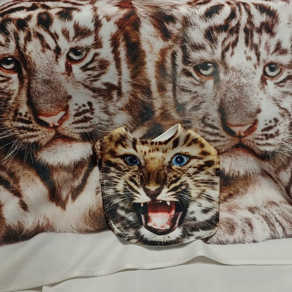 Mom Approved Tiger Blanket & Bib